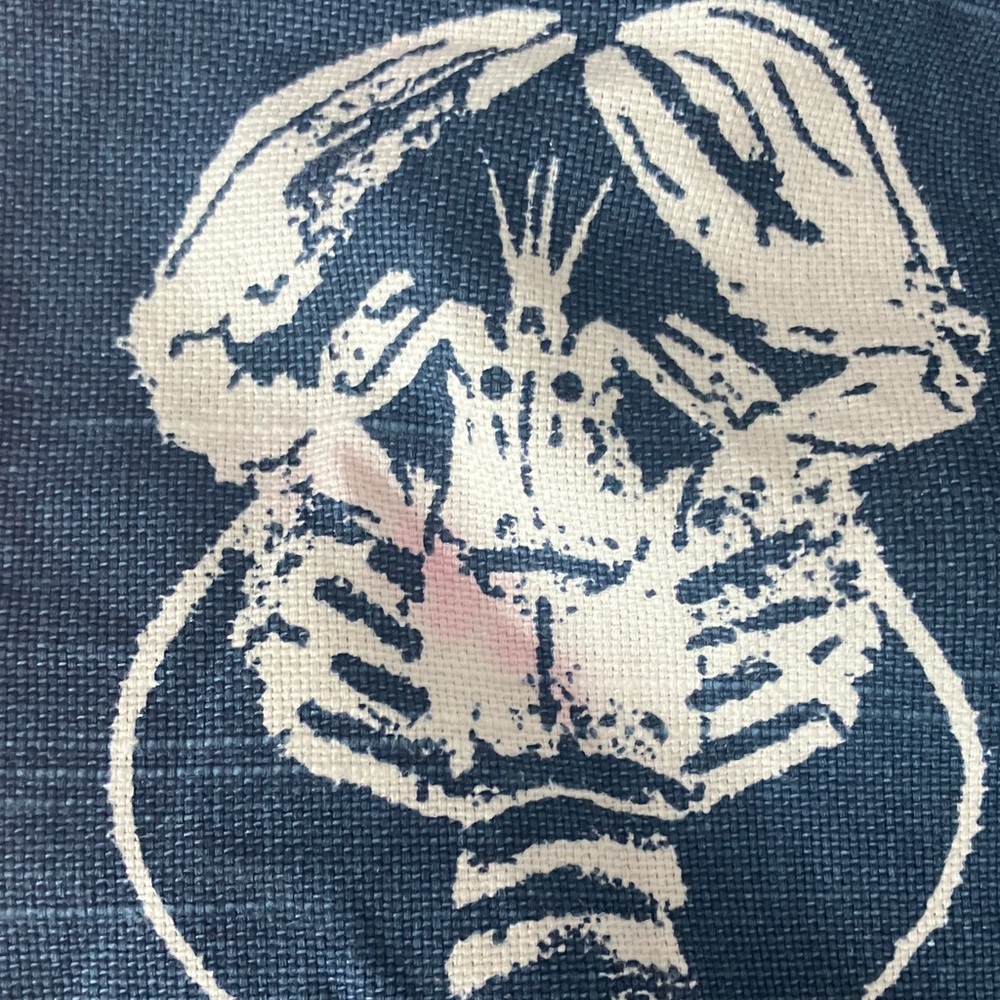 Navy Lobster print rope hem short skirt boutique tapestry gorgeous EUC - Picture 8 of 9